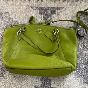 Green Coach purse. Like new, never used.